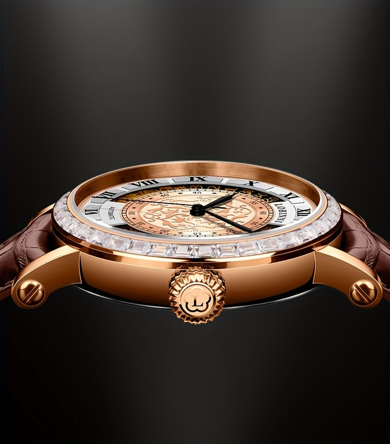 LOBINNI Brand Hollow Mechanical Watch