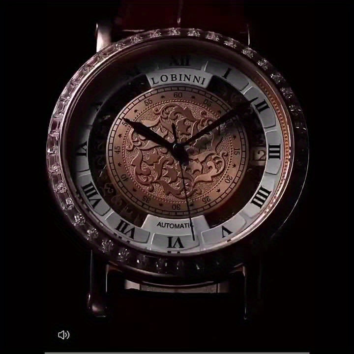 LOBINNI Brand Hollow Mechanical Watch