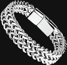 DL High Quality Textured Chain Bracelet