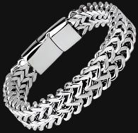 DL High Quality Textured Chain Bracelet