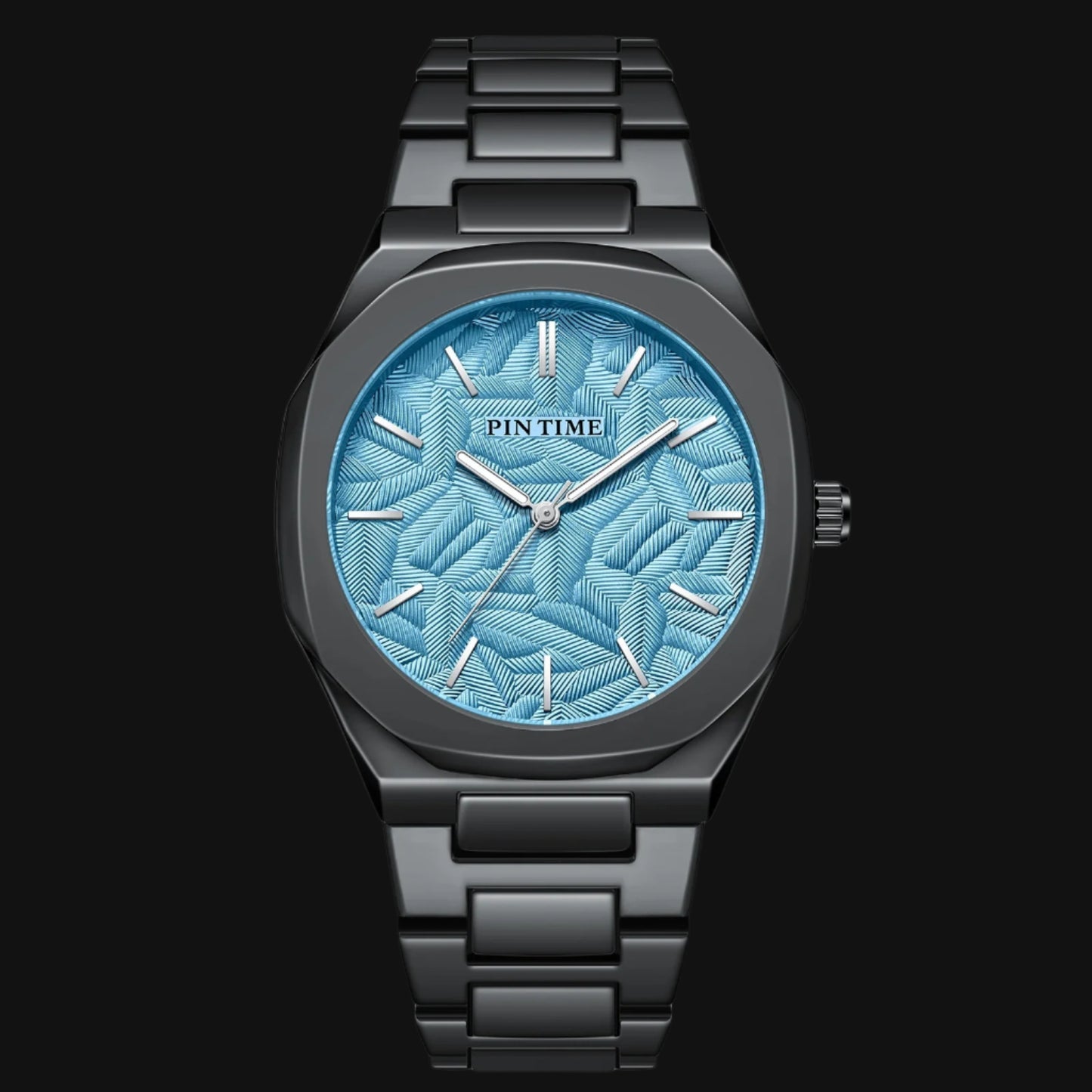 DL New Palm Leaf Embossed Dial Watch