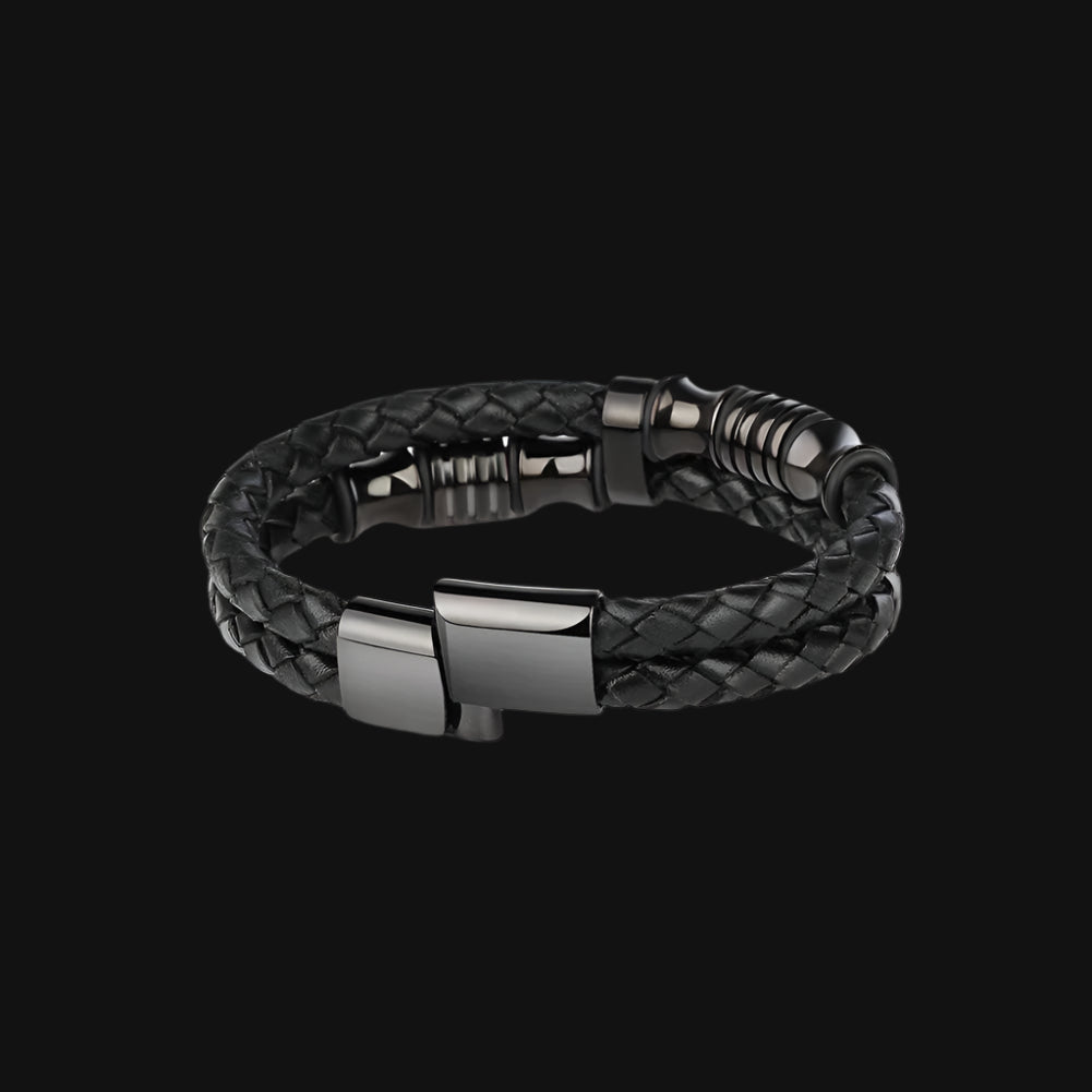 DL Meixao Bracelet for Men Cowhide Genuine