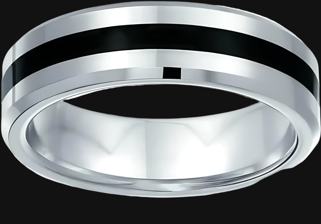 DL Silver-Black Ring