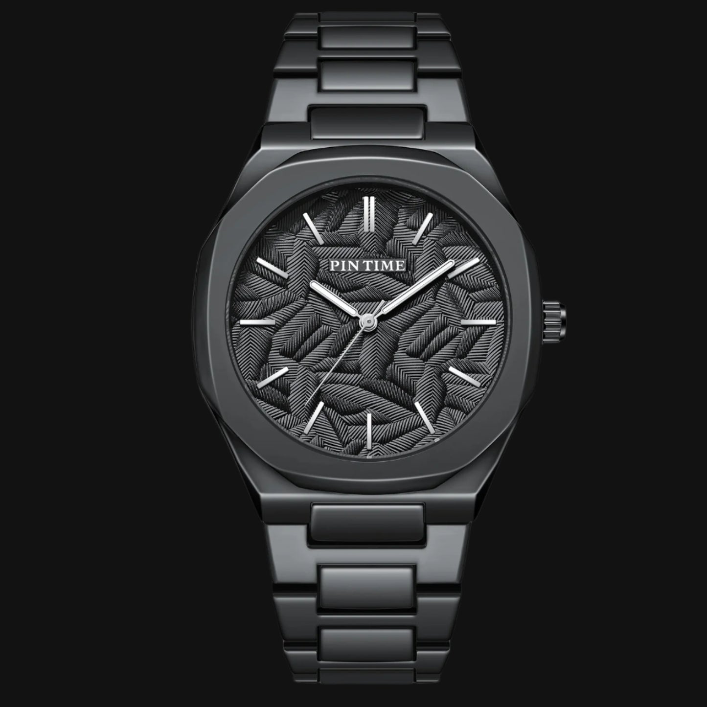 DL New Palm Leaf Embossed Dial Watch