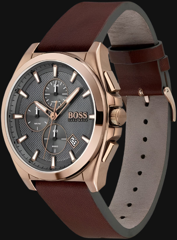 DL Hugo Boss Rose & Gold Chronograph Watch