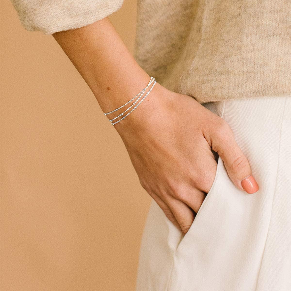 Gold Plated Dainty Chain Simple Bracelet