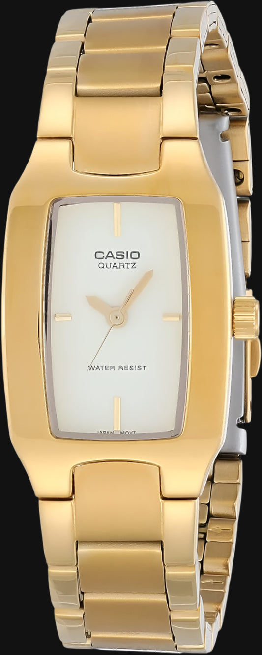 DL Casio Women's Gold Dial Watch