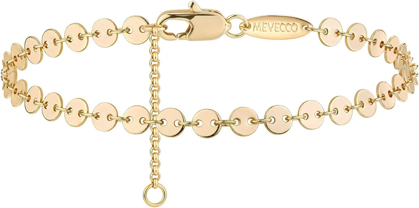 Gold Plated Dainty Chain Simple Bracelet