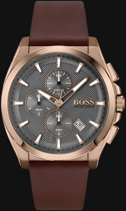 DL Hugo Boss Rose & Gold Chronograph Watch