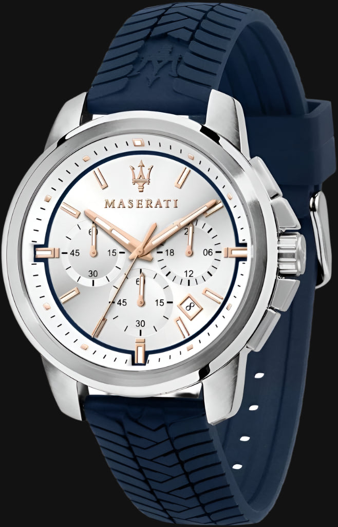 DL Maserati Successo Stainless Steel Silicone Watch