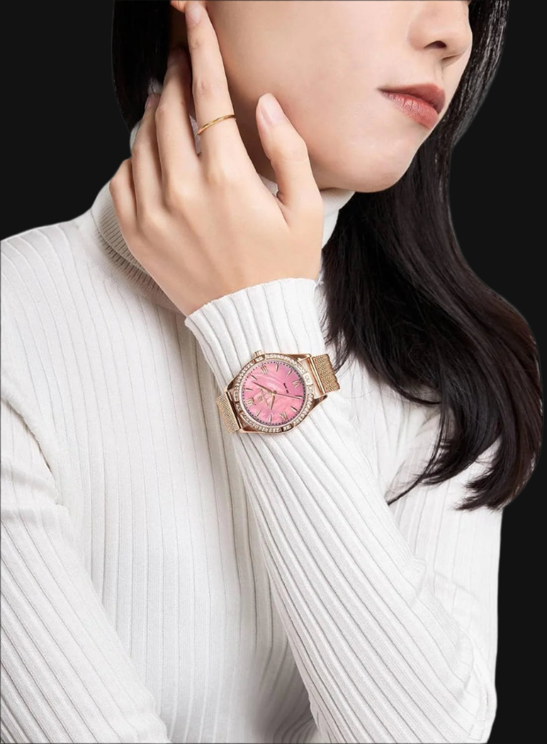 DL Naviforce Pink Dial