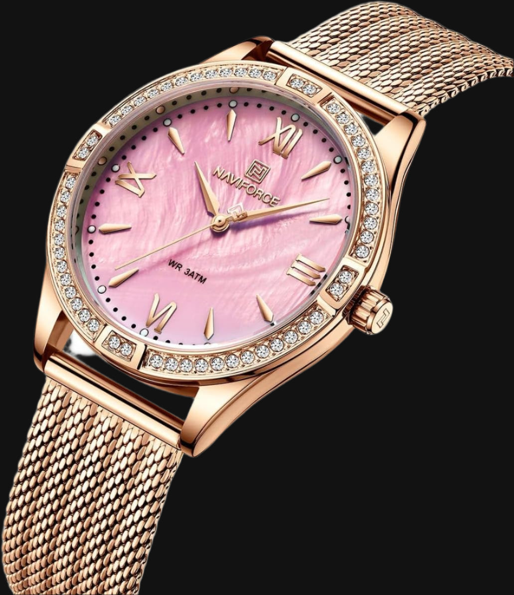 DL Naviforce Pink Dial