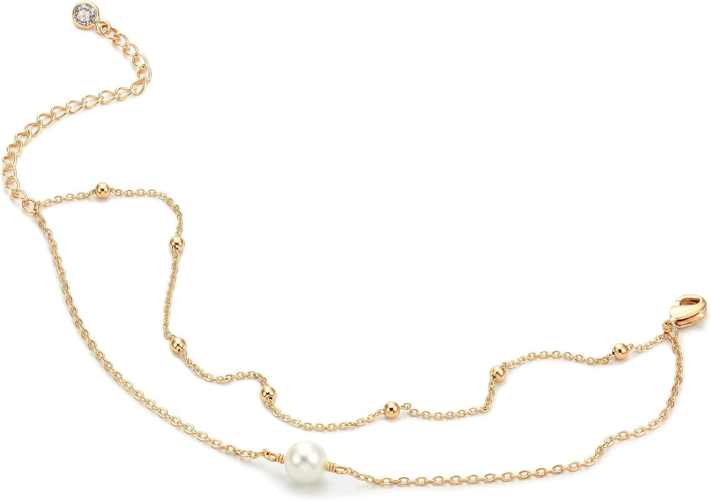 Gold Plated Dainty Chain Simple Bracelet