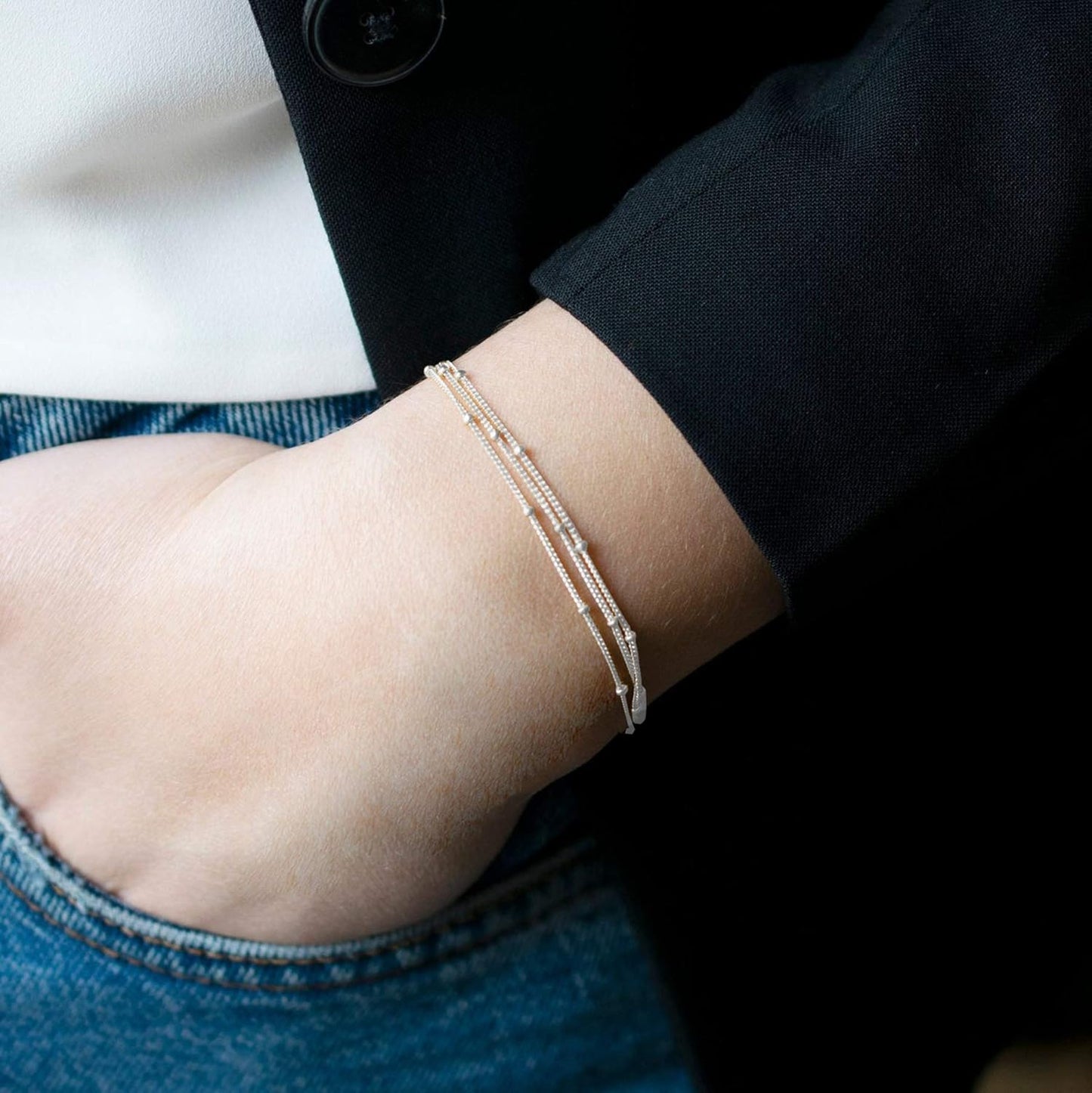 Gold Plated Dainty Chain Simple Bracelet