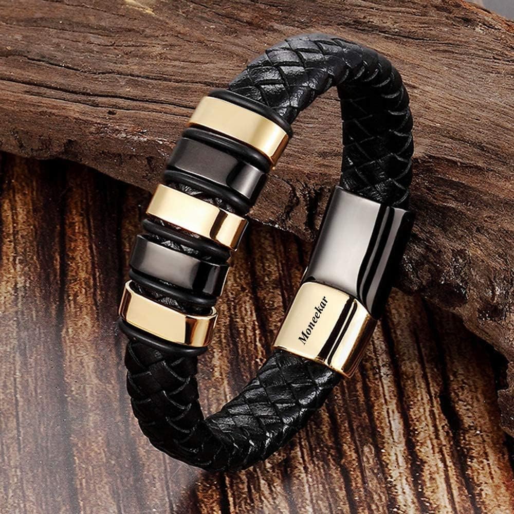 DL High Quality Leather Bracelets