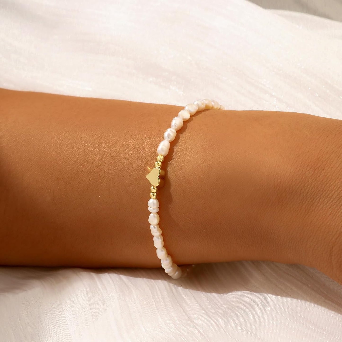 Evil Eye Diamond Cuban Link Heart Pearl Bracelets