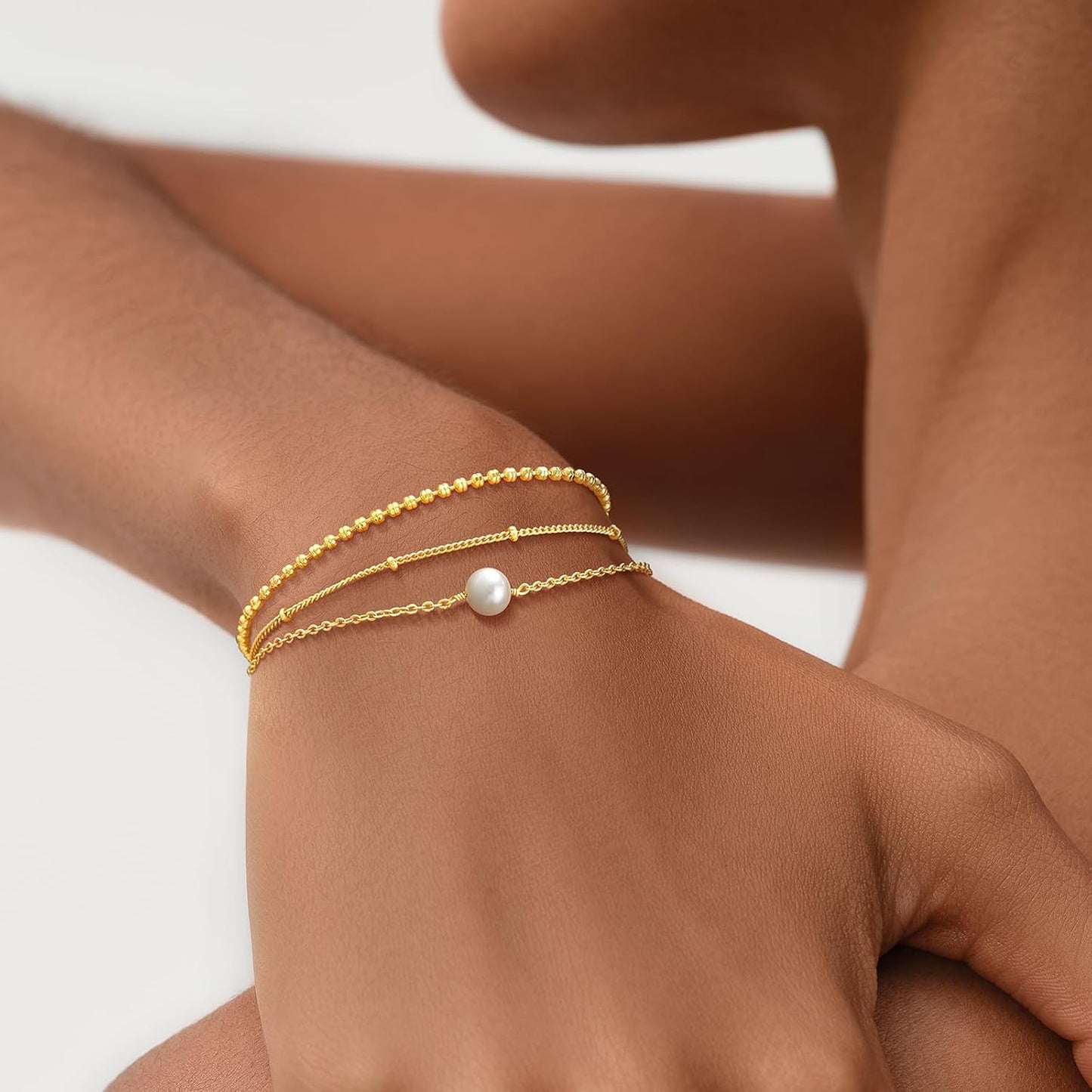 Gold Plated Dainty Chain Simple Bracelet