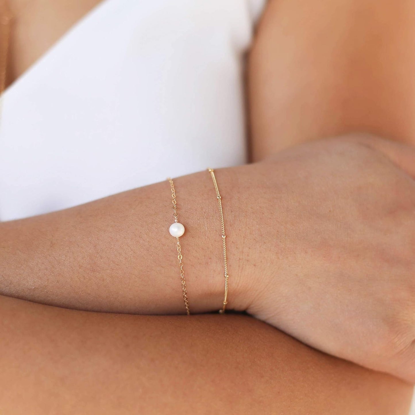 14K Gold Plated Dainty Chain Simple Jewelry Cute Minimalist