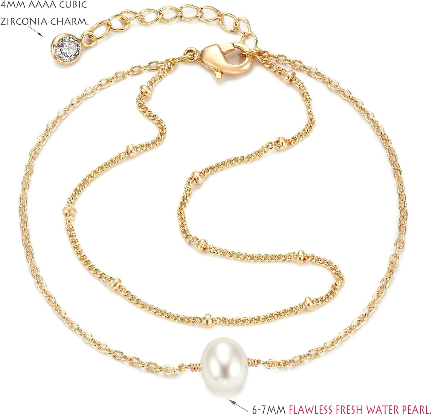 Gold Plated Dainty Chain Simple Bracelet