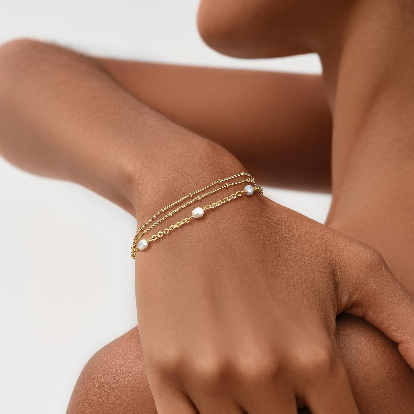 Gold Plated Dainty Chain Simple Bracelet