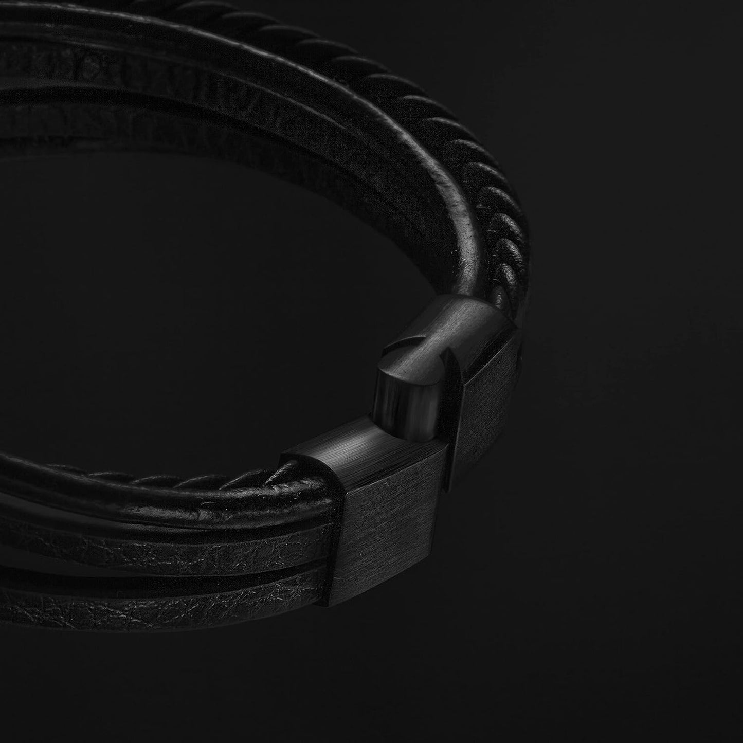 DL SERASAR Men's Leather Bracelet