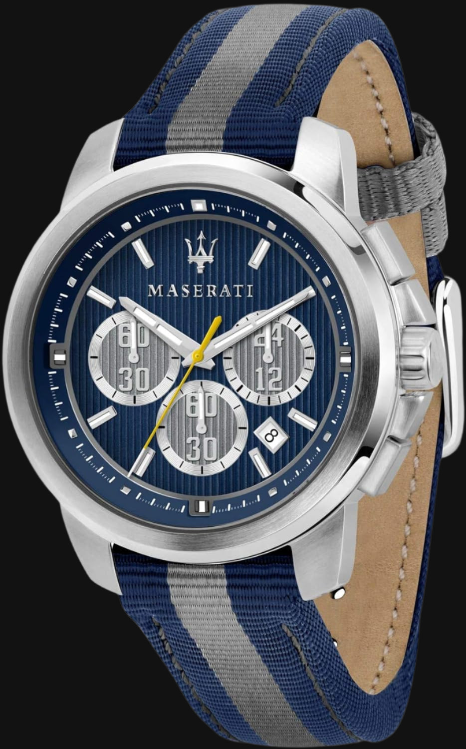 DL Maserati Successo Chronograph Blue & Silver Watch.