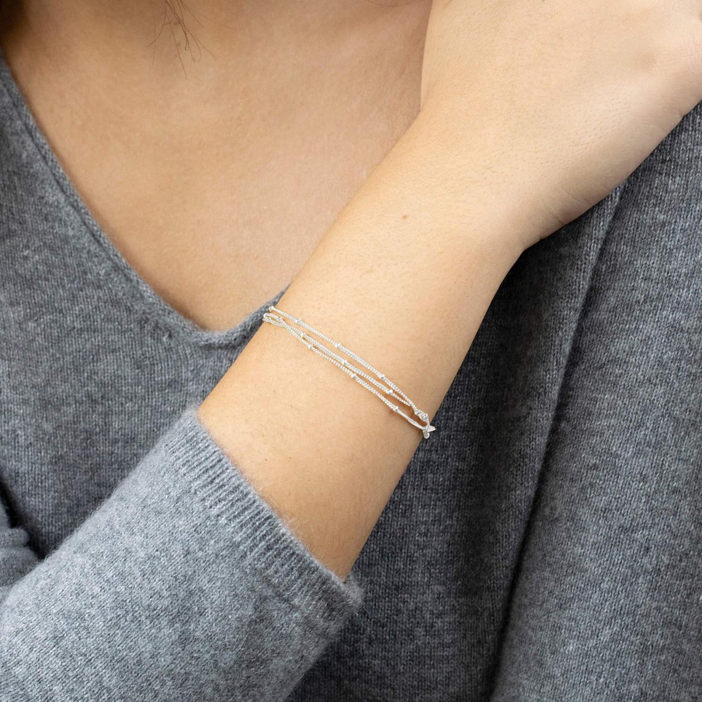 Gold Plated Dainty Chain Simple Bracelet