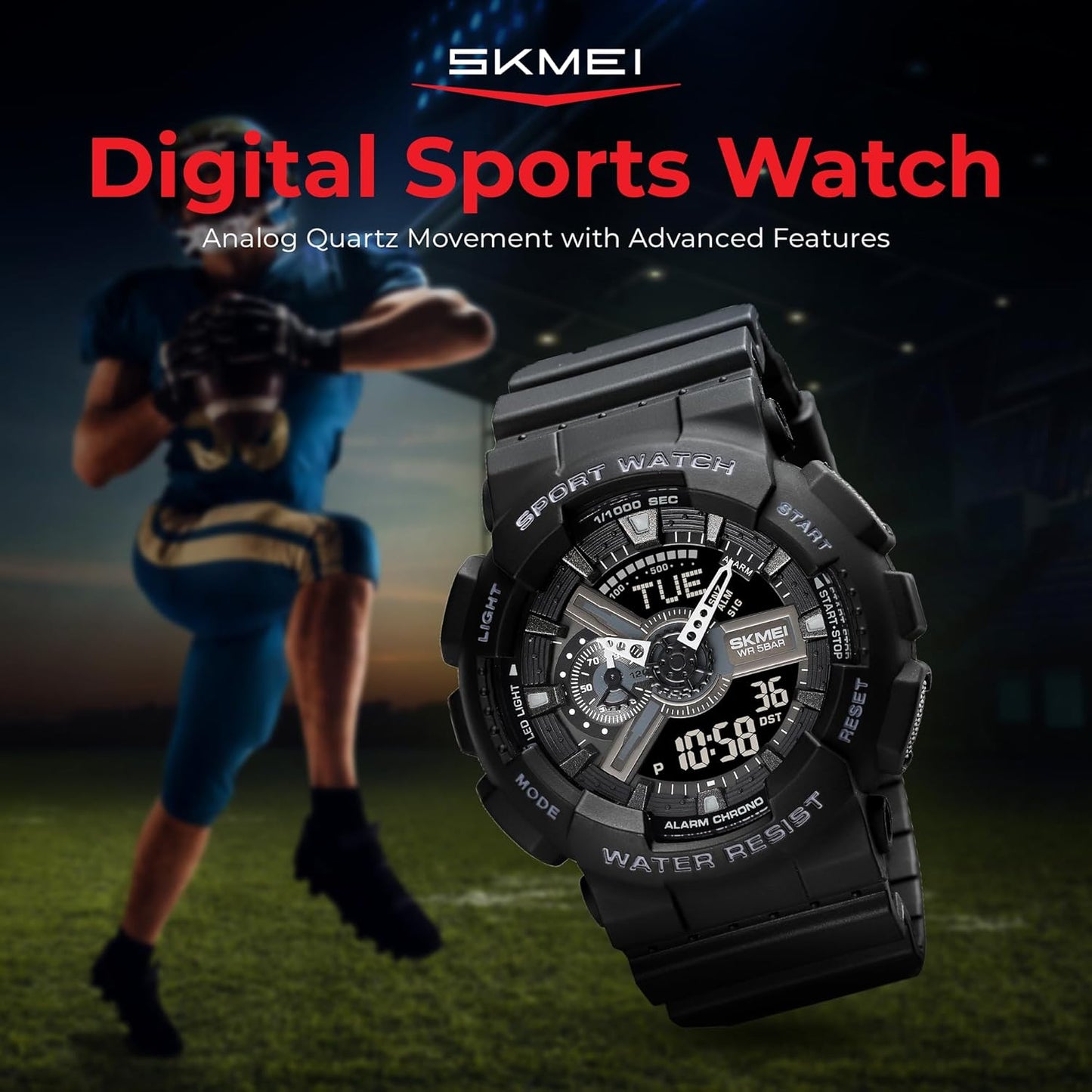 DL SKMEI Men's Digital Sports Watch