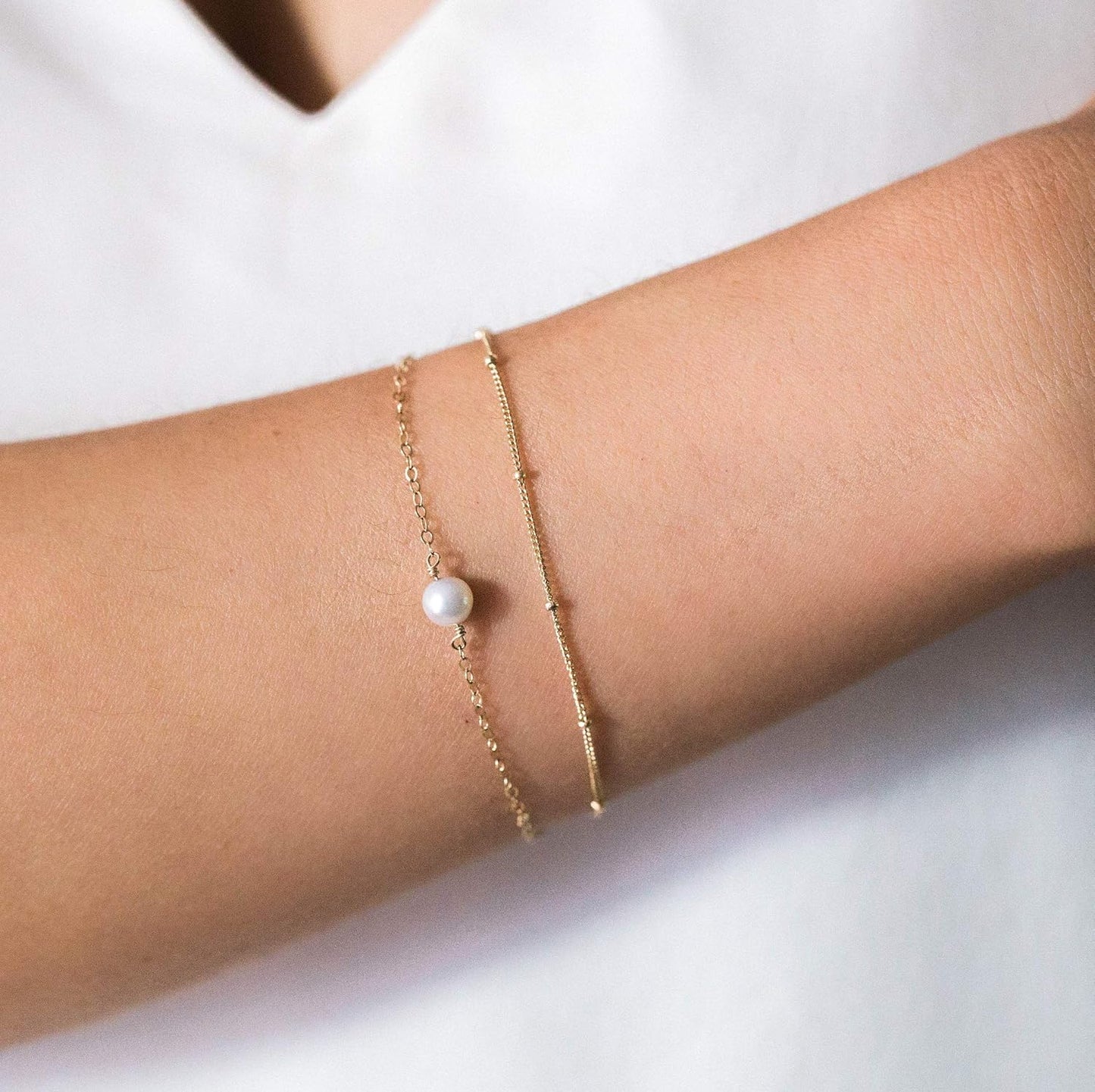 14K Gold Plated Dainty Chain Simple Jewelry Cute Minimalist