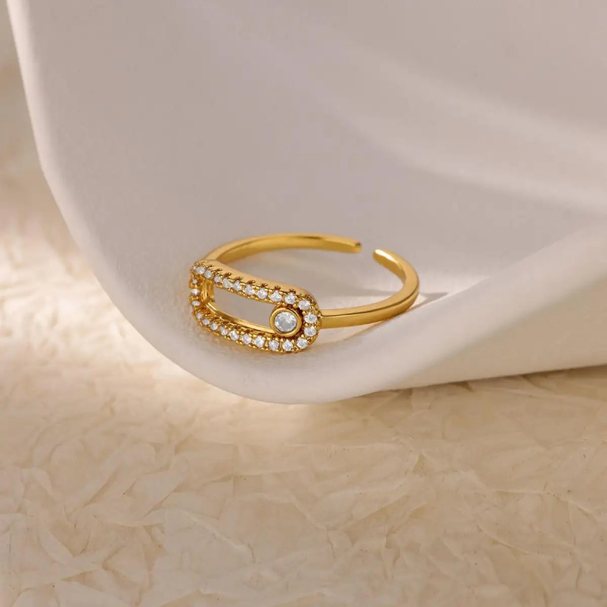 DL Delicate Hollow Open Cuff Ring  For Women