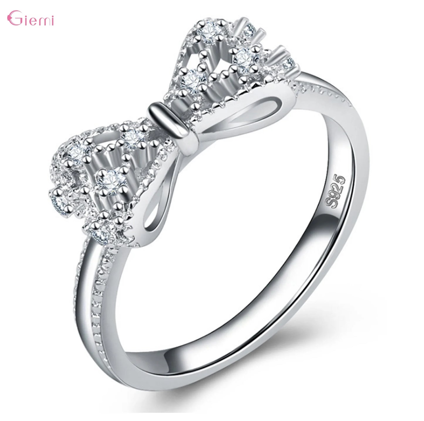 DL Cubic Zirconia Rhinestone Rings For Women