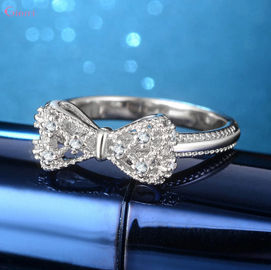 DL Cubic Zirconia Rhinestone Rings For Women