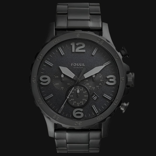 DL FOSSIL NATE CHRONOGRAPH BLACK WATCH