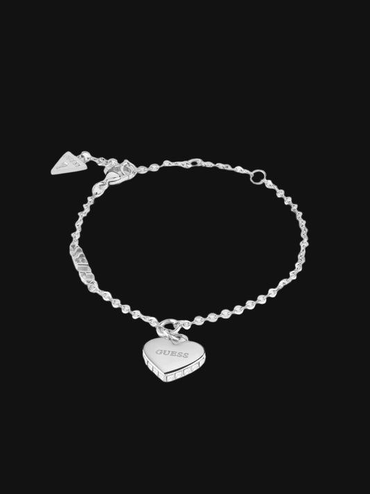 Falling In Love Silver-Tone Bracelet