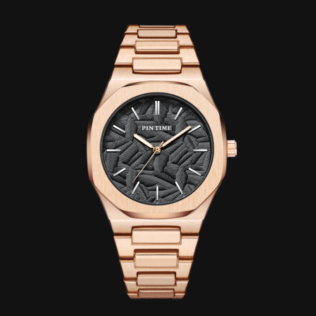 DL New Palm Leaf Embossed Dial Watch