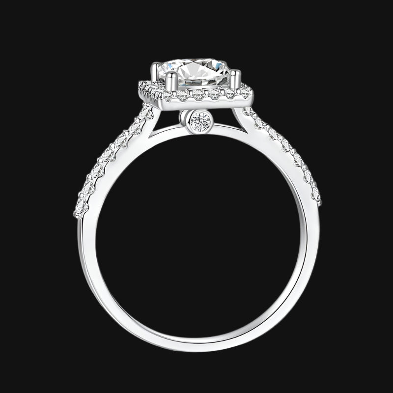 DL Square Moissanite Diamond Ring