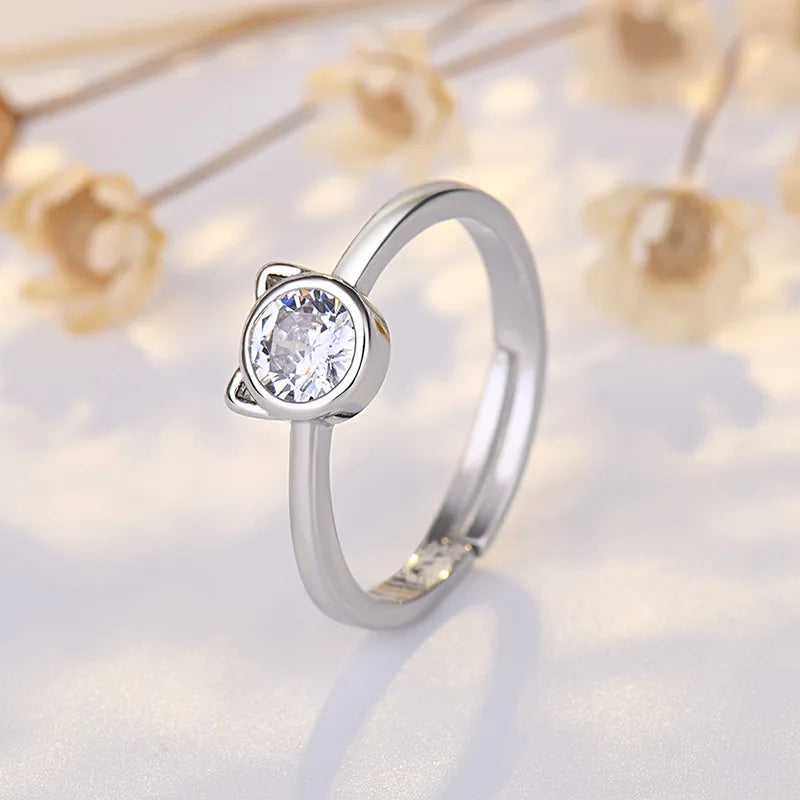 DL Zircon Adjustable Simplicity Fashion Exquisite Ring