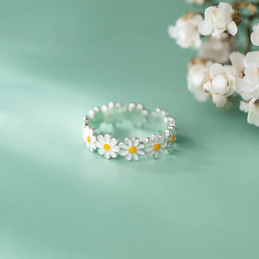 DL Daisy Adjustable Sunflower Ring