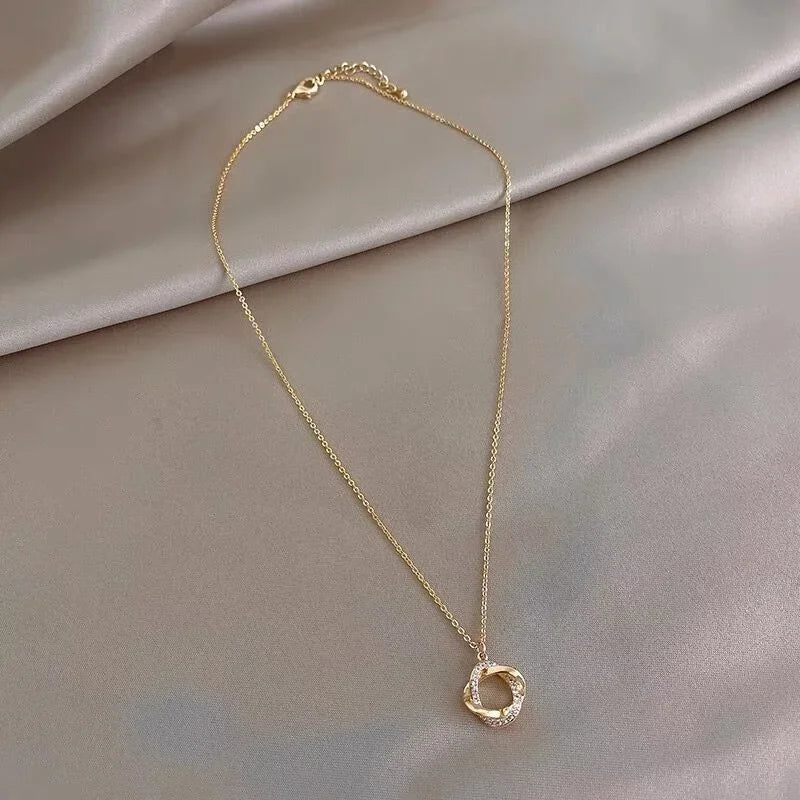 DL Sterling Silver Chain  Gold Plated Necklace