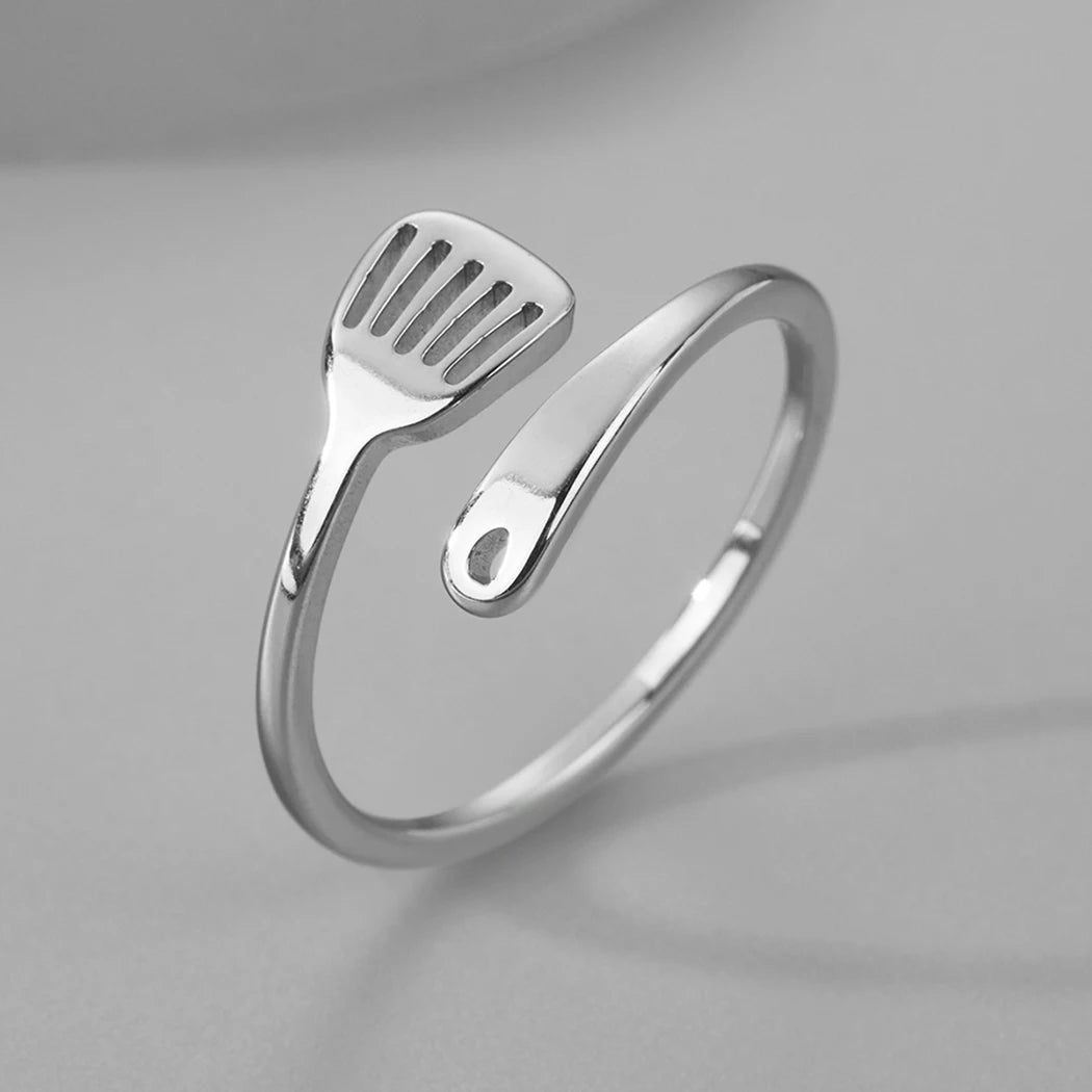 DL Spatula Kitchen Jewelry Rings