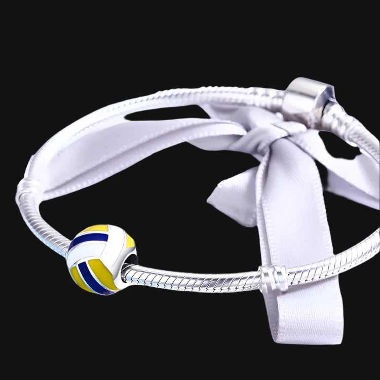 DL Beach Volleyball Charm - 925 sterling Silver