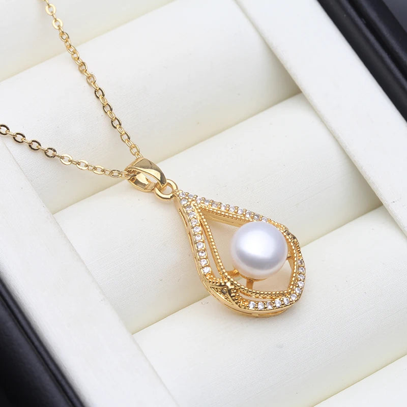 DL Freshwater Pearl Necklaces For Woman