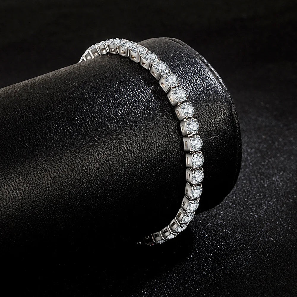 DL Silver Zirconia Bracelet