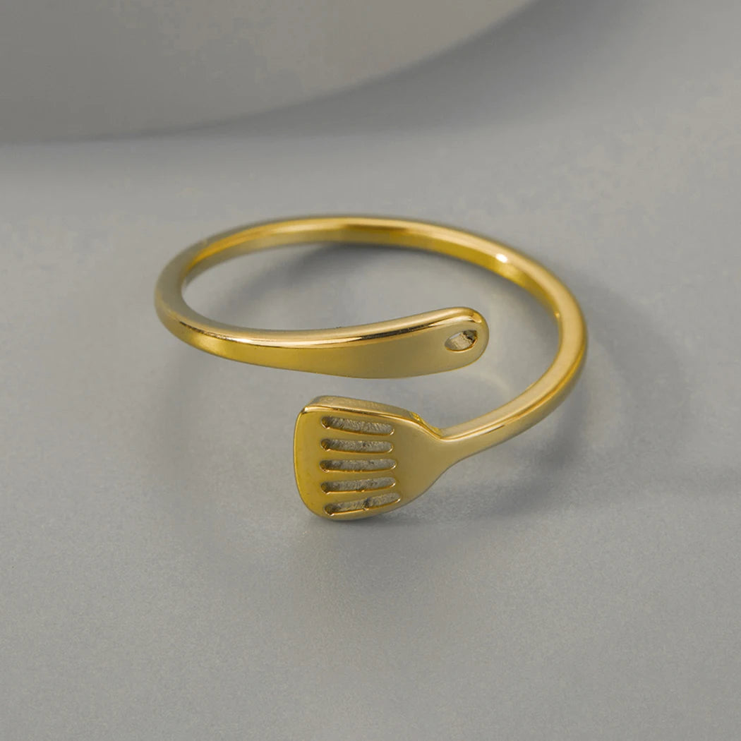 DL Spatula Kitchen Jewelry Rings