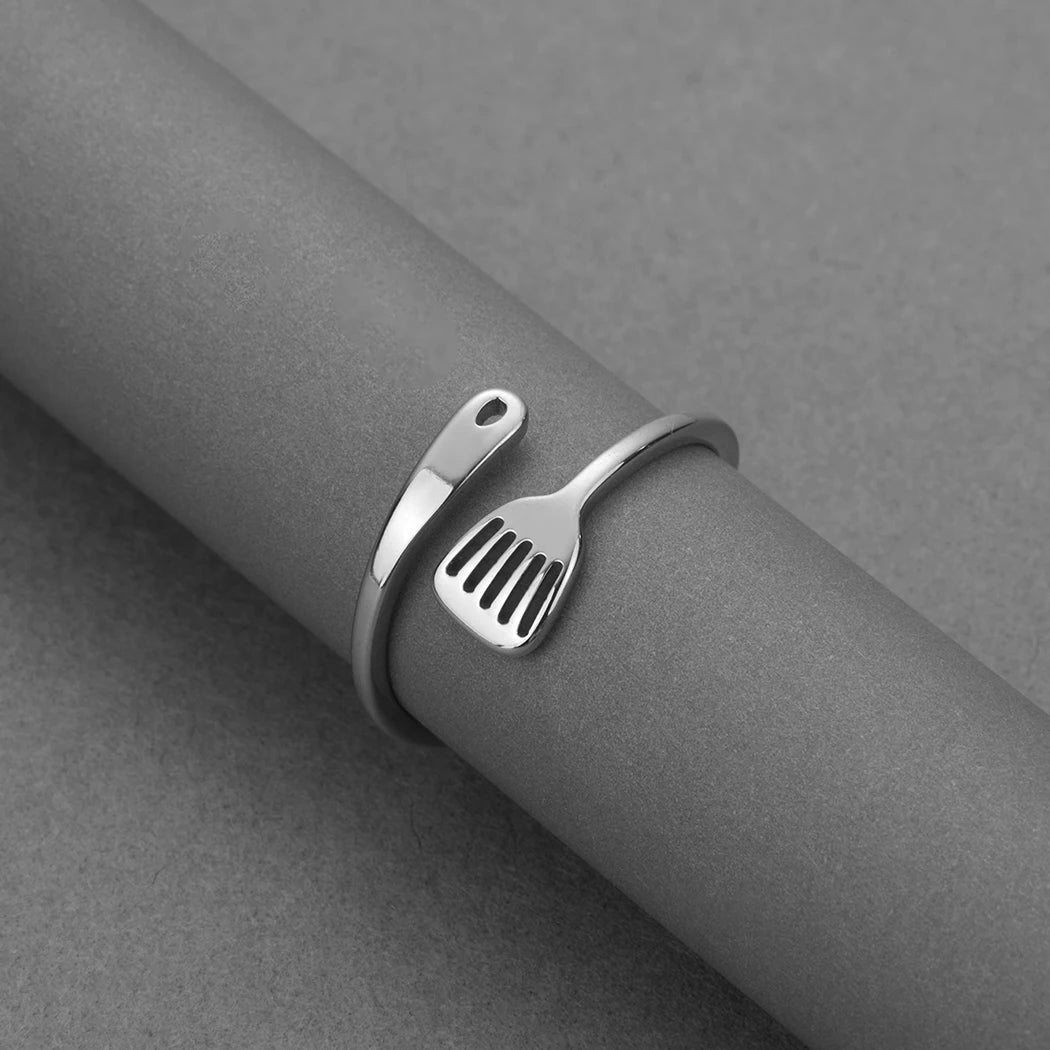 DL Spatula Kitchen Jewelry Rings