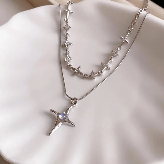 DL Diamond Star Necklace