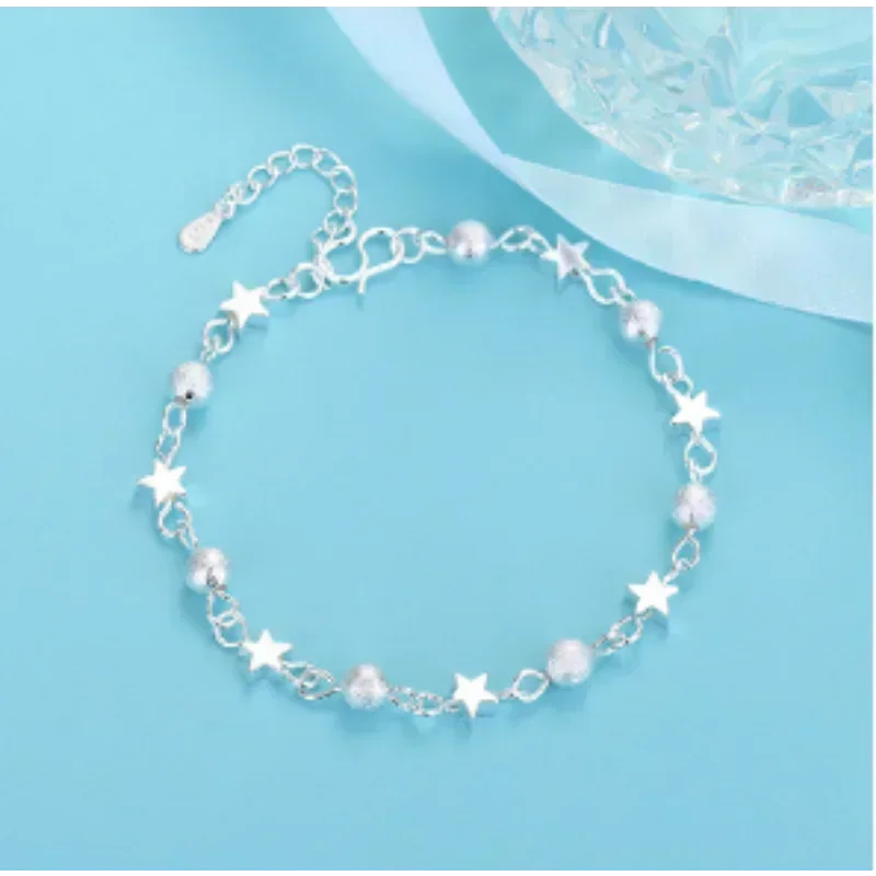 DL   Sterling Silver Pearl Bracelet for Women