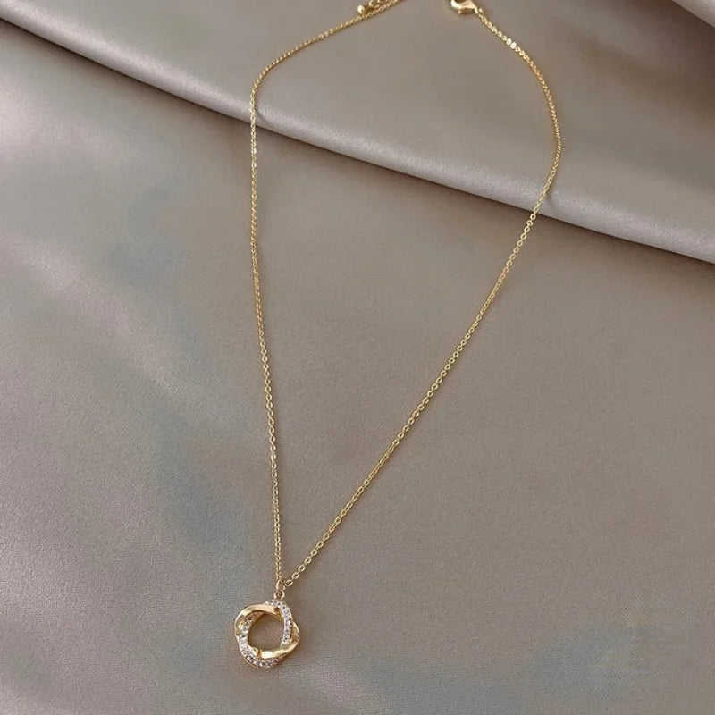 DL Sterling Silver Chain  Gold Plated Necklace