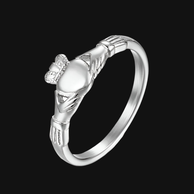 DL Stainless Steel Irish Claddagh Ring