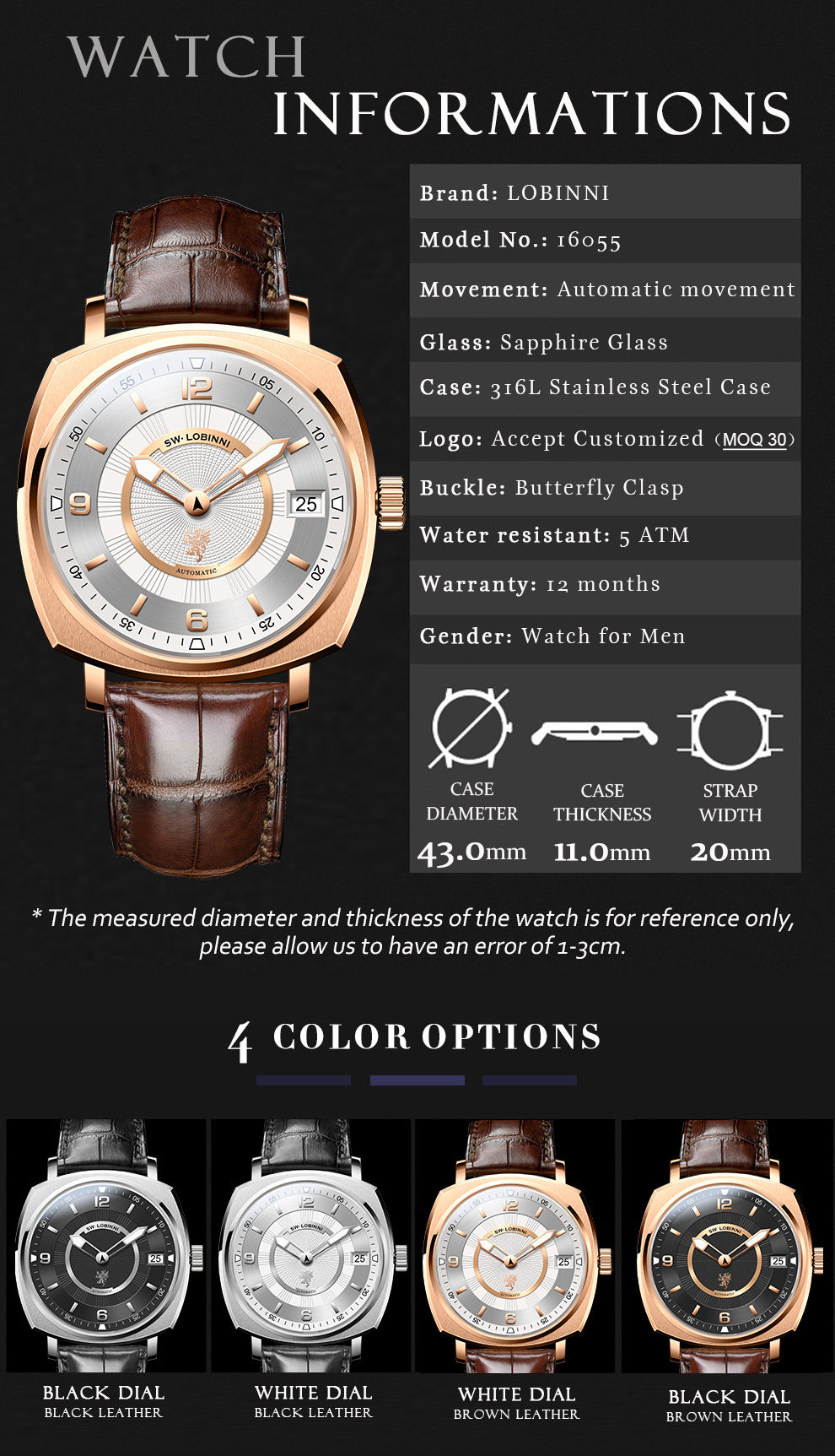 Lobinni Automatic Watch